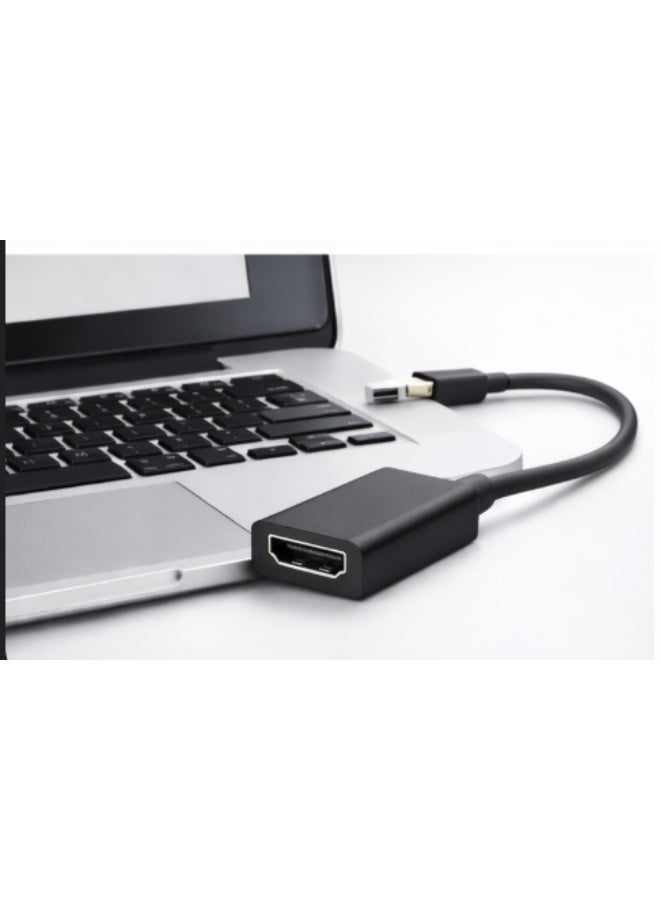 Rafomac Mini DisplayPort to HDMI Adapter, Mini DP Male to HDMI Female, 1080p Full HD, Audio Support, for Laptop, Monitor & Projector - Image 2